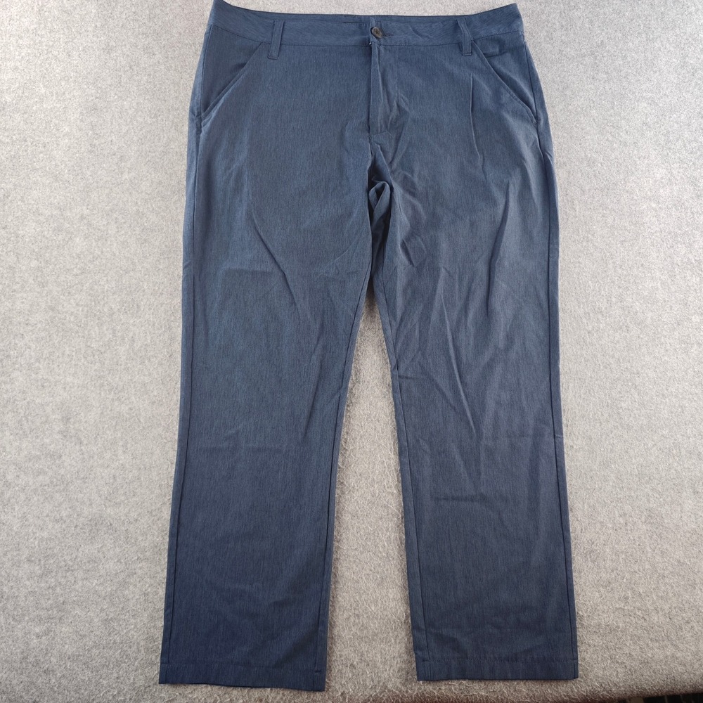 Travis Mathew Open to Close Golf Pants Mens 36 Blue Heather Performance Trousers